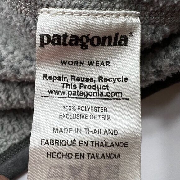 Patagonia Men's Quarter Zip Better Sweater Two Tone Grey Size Medium - Picture 6 of 10